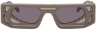 Kuboraum Taupe T9 Sunglasses