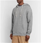 Mollusk - Mélange Loopback Stretch Cotton-Blend Jersey Hoodie - Gray
