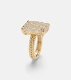 David Yurman Châtelaine® 18kt gold ring with diamonds