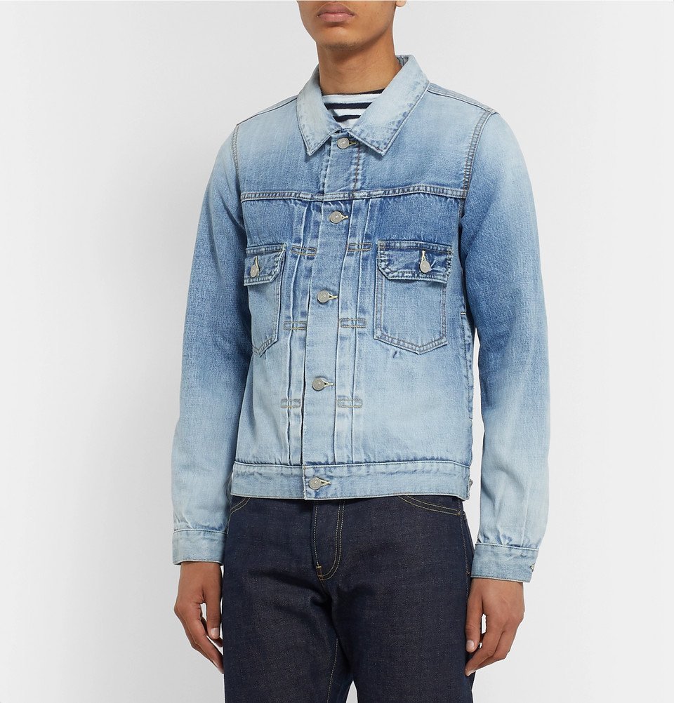 visvim - Social Sculpture 101 Distressed Denim Jacket - Light blue