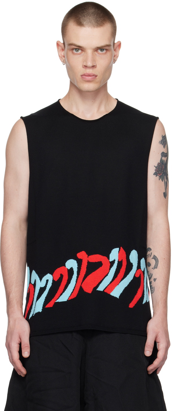Comme des Gar?�ons Homme Plus Black Graphic Vest Comme des Garcons Homme Plus