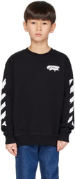 Off-White Kids Black Paint Sweatshirt