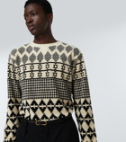 Saint Laurent - Intarsia cotton-blend sweater