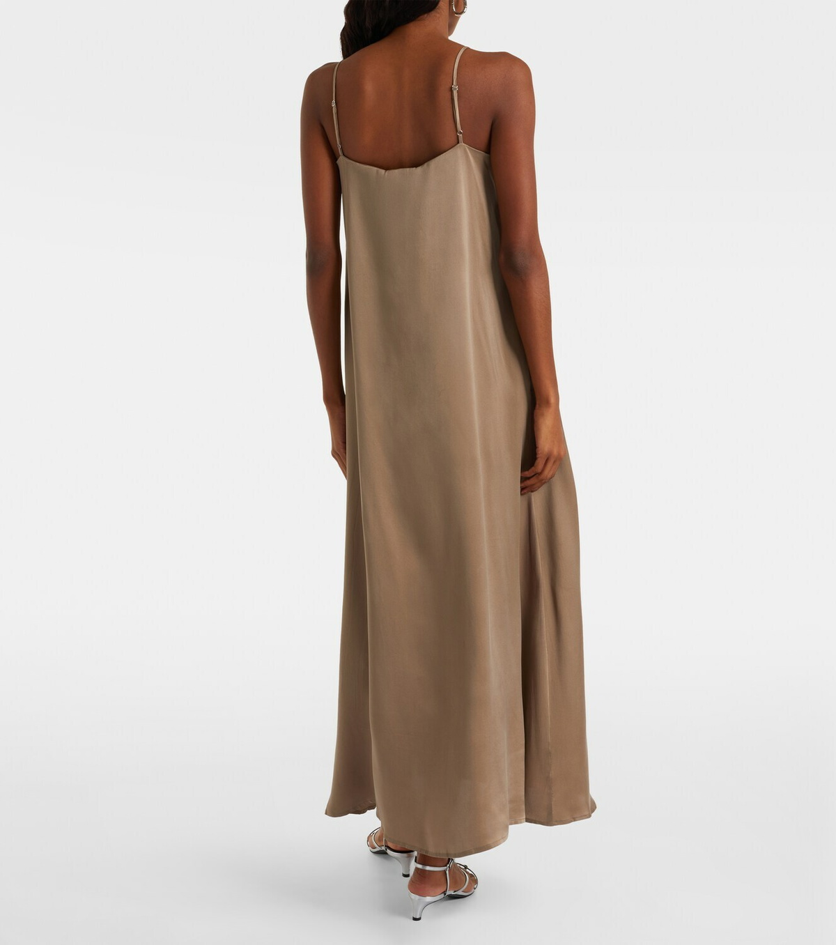 Asceno Melfi silk twill maxi dress