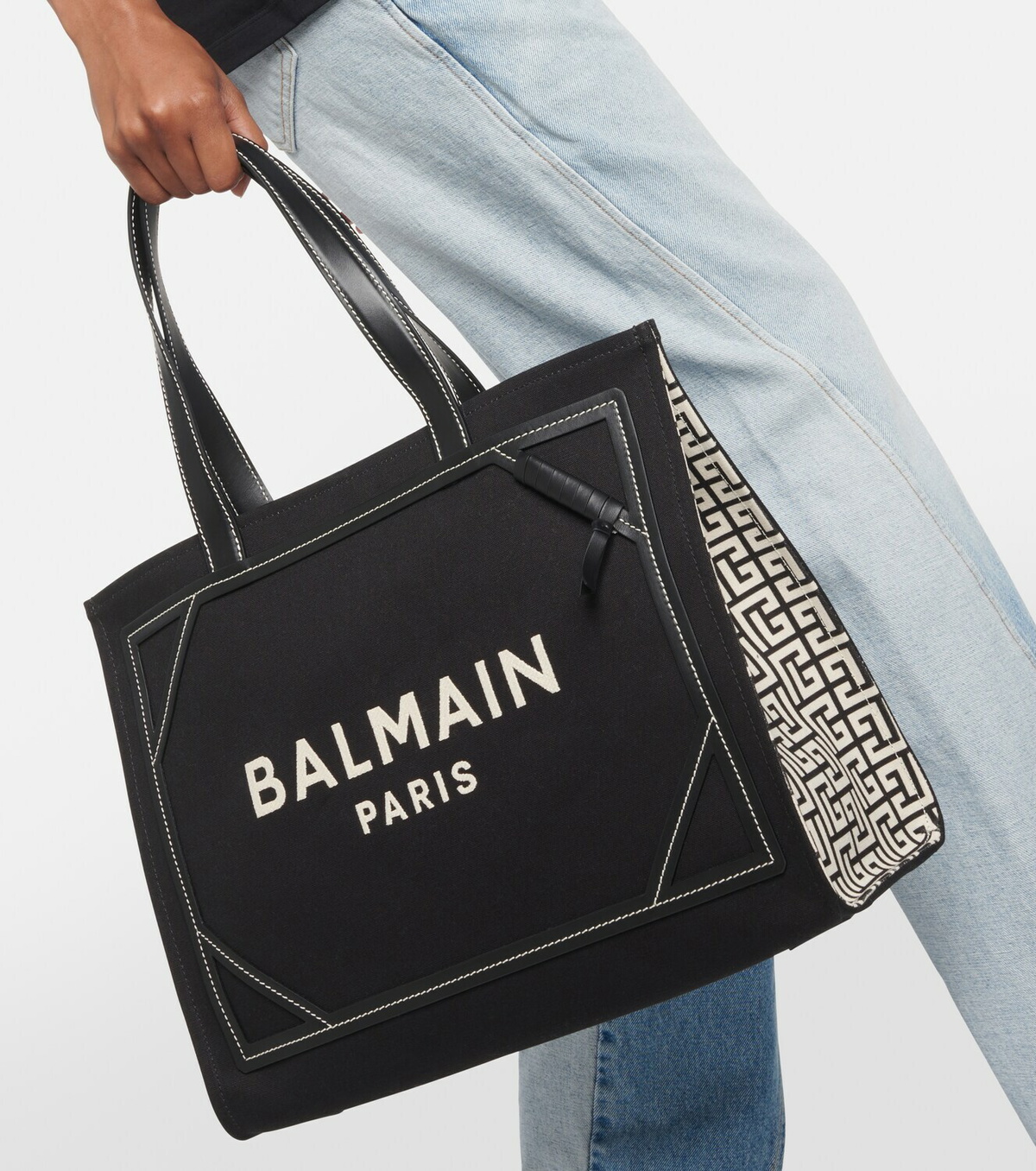 Balmain B-Army Medium Canvas Tote Bag Balmain