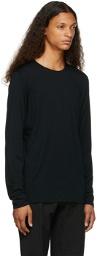 Veilance Black Wool Frame Long Sleeve T-Shirt