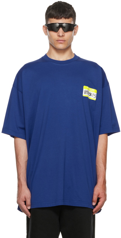 Photo: VETEMENTS Blue 'My Name Is Vetements' T-Shirt