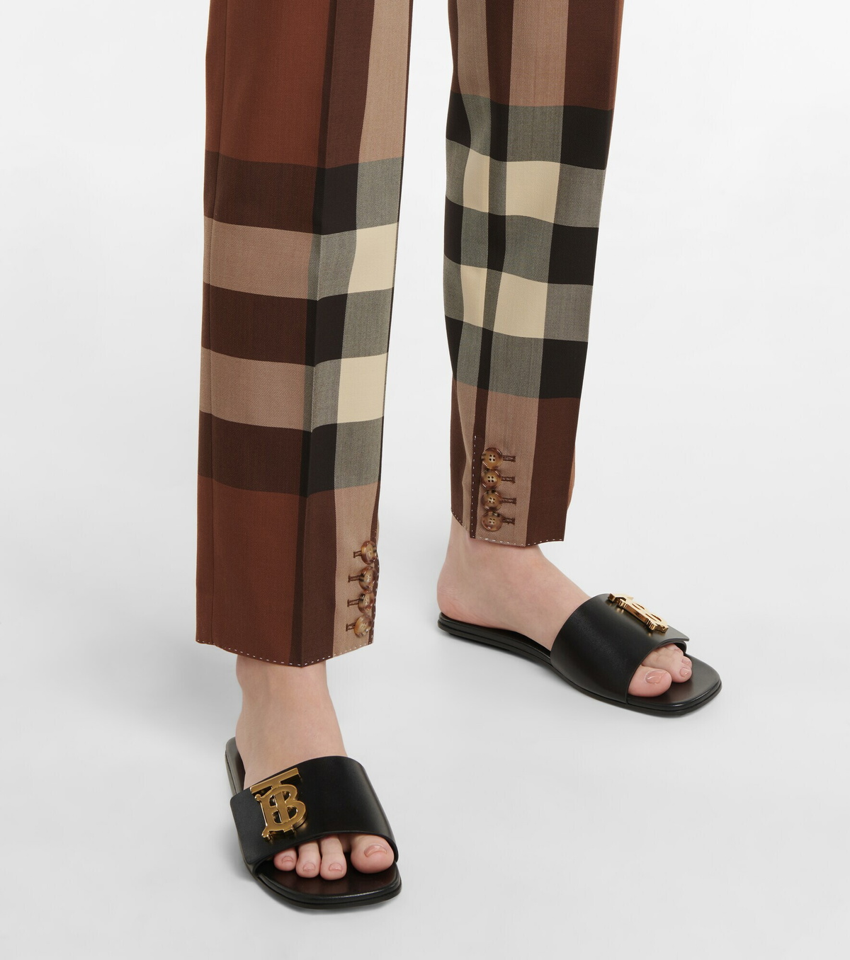 Burberry - TB leather sandals Burberry Burberry - TB leather sandals Burberry