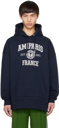 AMI Paris Navy 'Ami Paris France' Hoodie