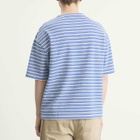 A.P.C. Men's Ray Jacquard Stripe T-Shirt in Blue/White