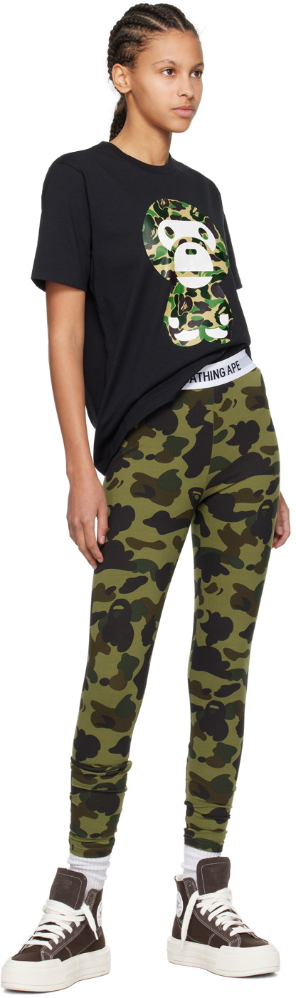 BAPE Khaki 1st Camo Leggings A Bathing Ape