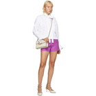 Valentino Purple Wool and Silk Shorts