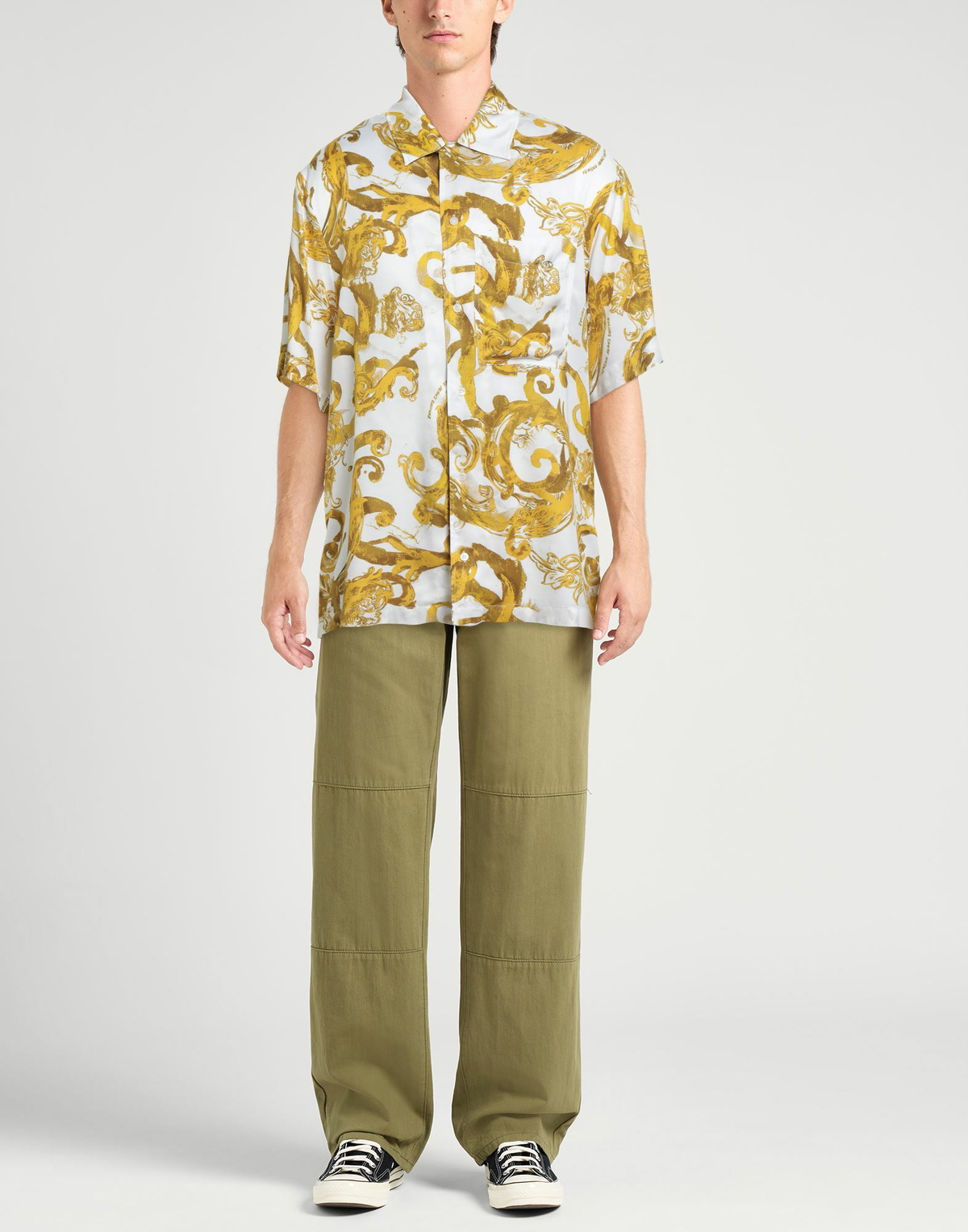 Versace Jeans Couture Mens Shirt Mustard