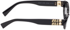 Miu Miu Eyewear Black Pointed Cat-Eye Sunglasses