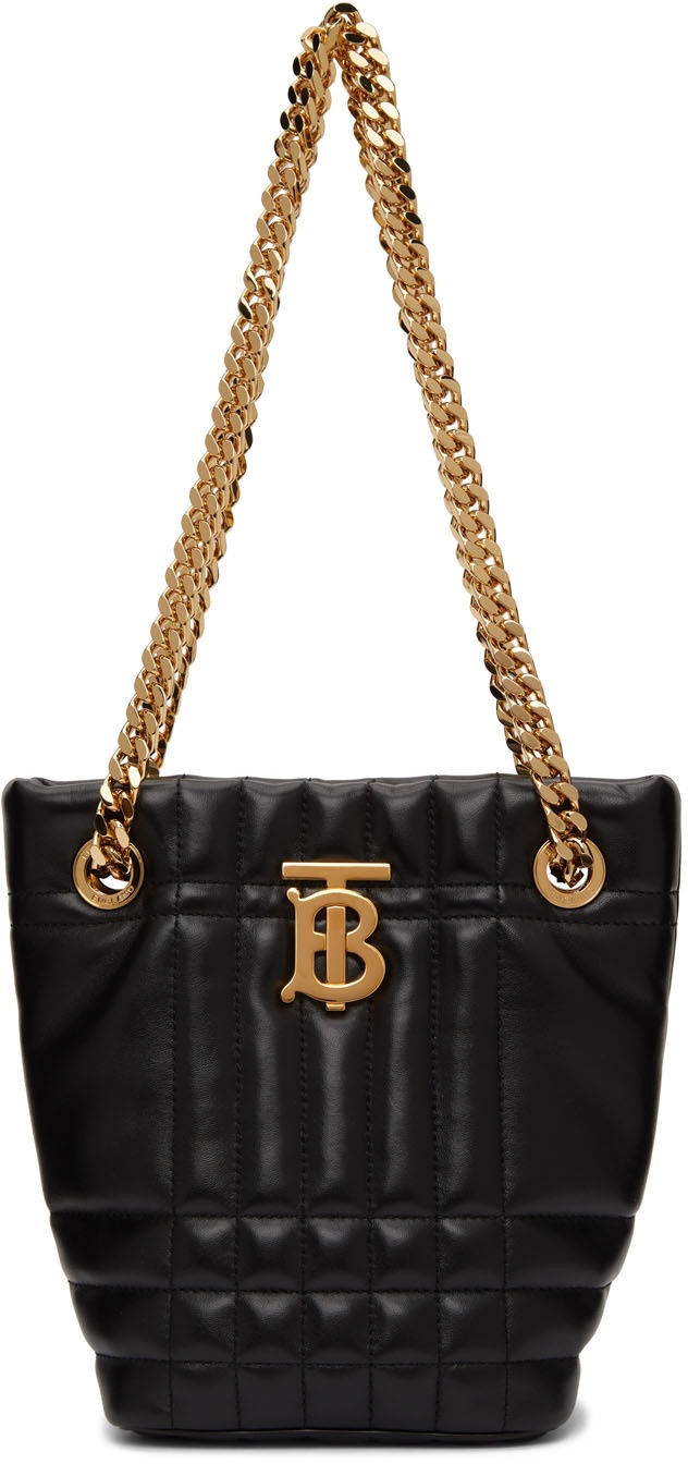 Burberry Small Leather Lola Bucket Bag