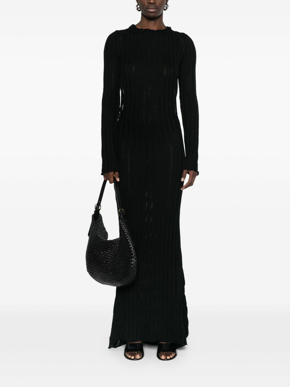 Jade Cropper Open-Back Knitted Maxi Dress