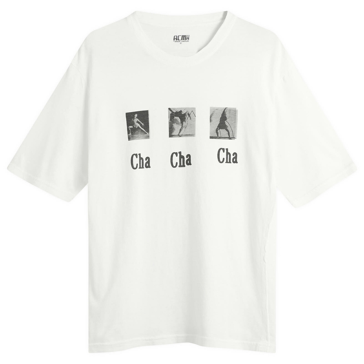 ACMH by Magic Castles Men's Cha Cha Cha T-Shirt in Off White