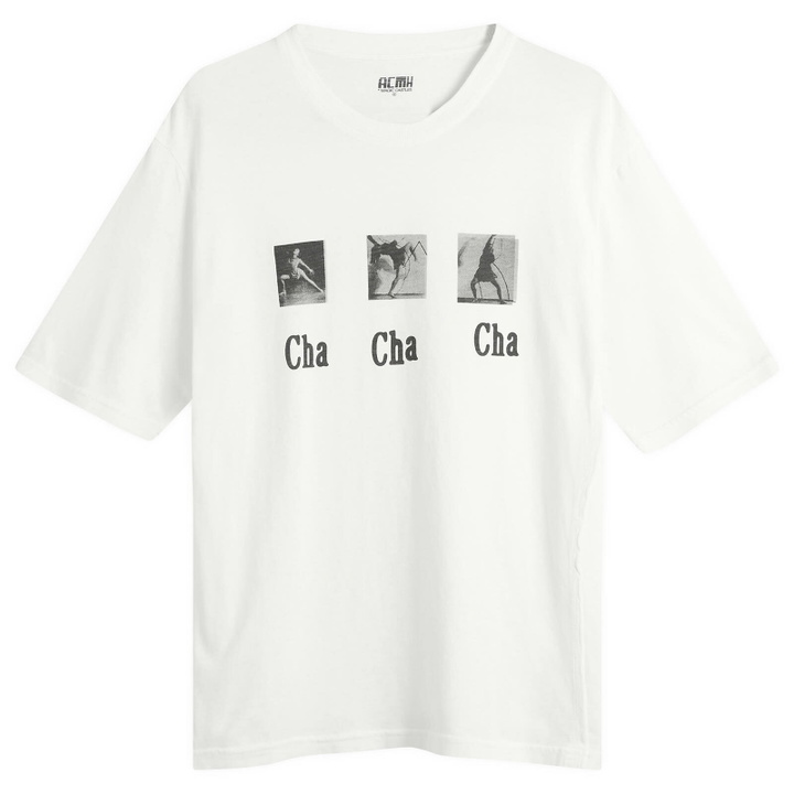 Photo: ACMH by Magic Castles Men's Cha Cha Cha T-Shirt in Off White