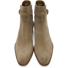 Saint Laurent Tan Wyatt Jodhpur Boots