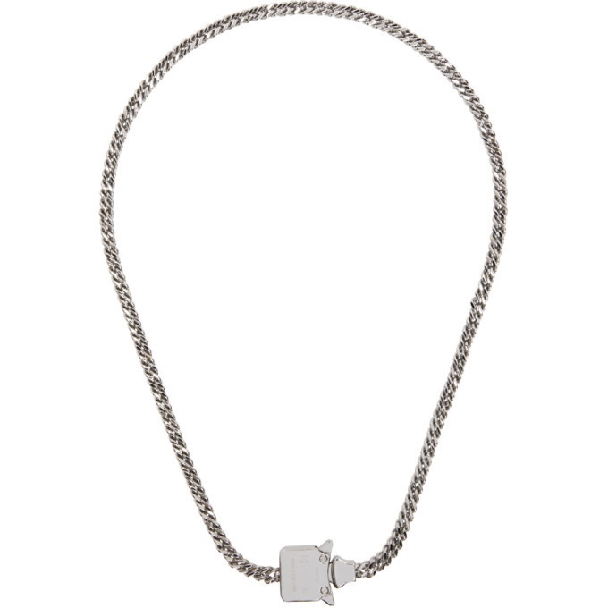 Photo: 1017 ALYX 9SM Silver Cubix Mini Necklace