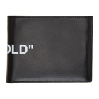 Off-White Black Quote Bifold Wallet