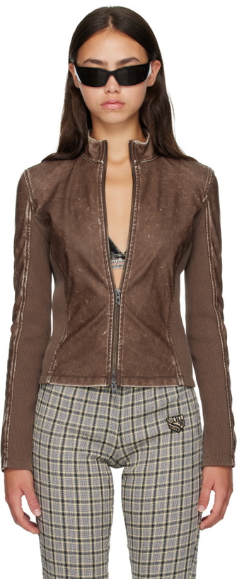 Photo: Diesel Brown Biker Jacket