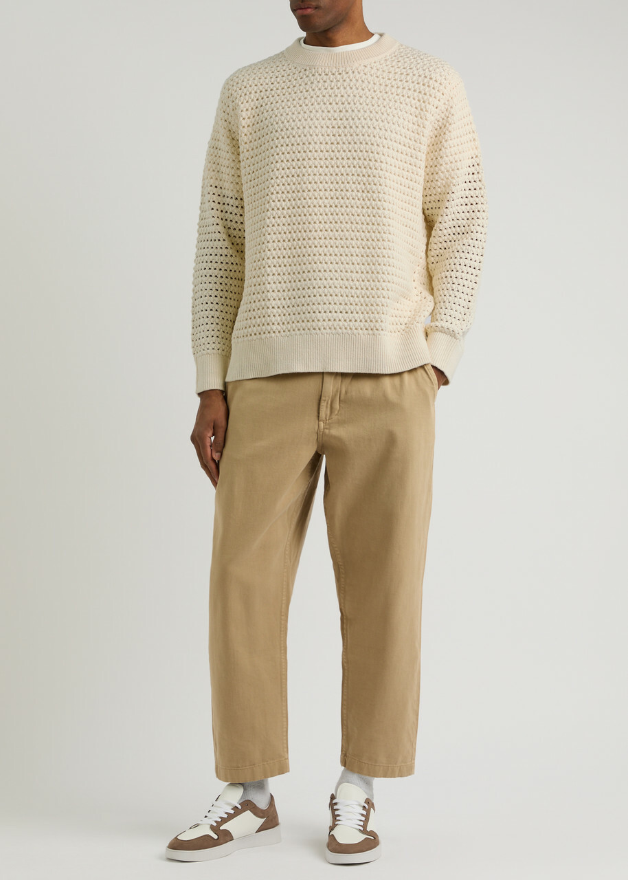 Wax London Wilde Open-knit Jumper Cream