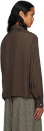 Factor's Brown Button Shirt