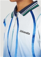 Expression Long-Sleeved Polo Shirt in Blue