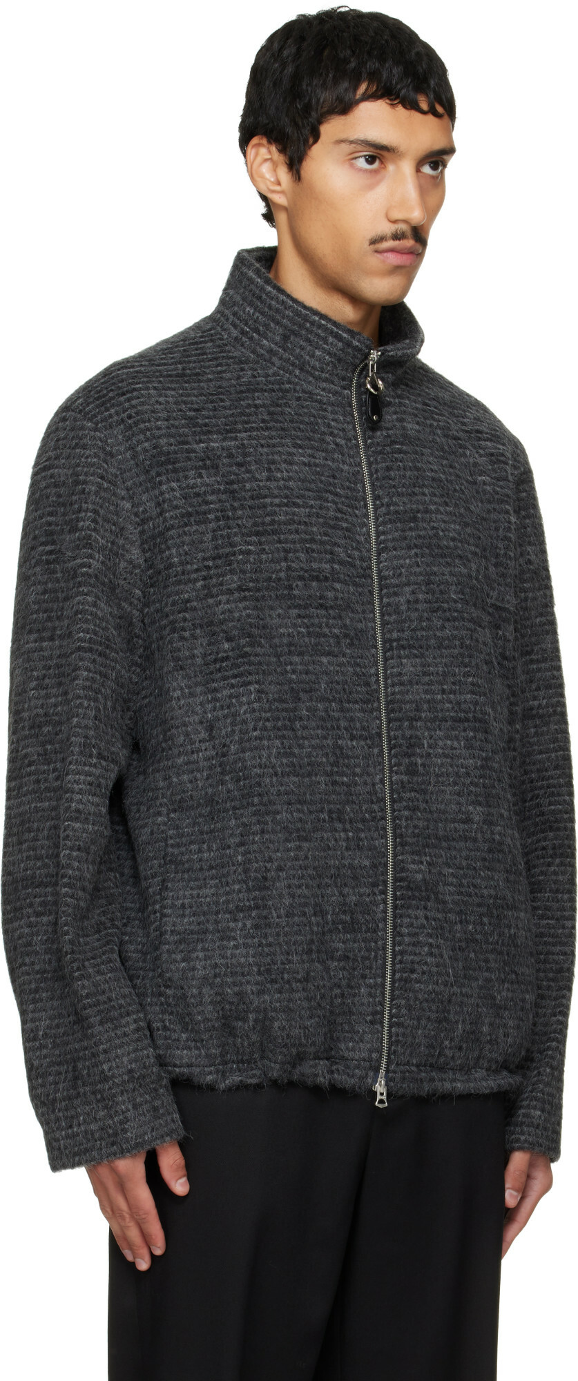 Solid Homme Gray Alpaca Jacket