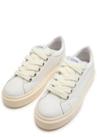 Cleens Ace Chunky-lace Leather Sneakers White