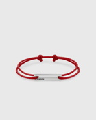 Le Gramme 1.7g Sterling Silver Red Cord Bracelet Red - Mens - Jewellery