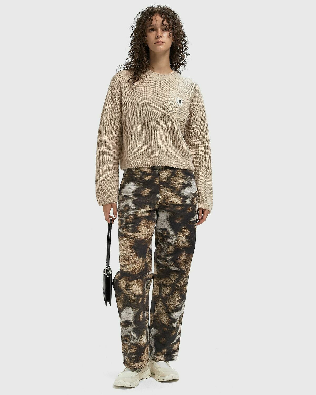Carhartt WIP Mira Sweater Beige Womens Pullover