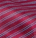 Charvet - 8.5cm Striped Silk-Jacquard Tie - Burgundy