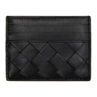 Bottega Veneta Black Woven Card Holder