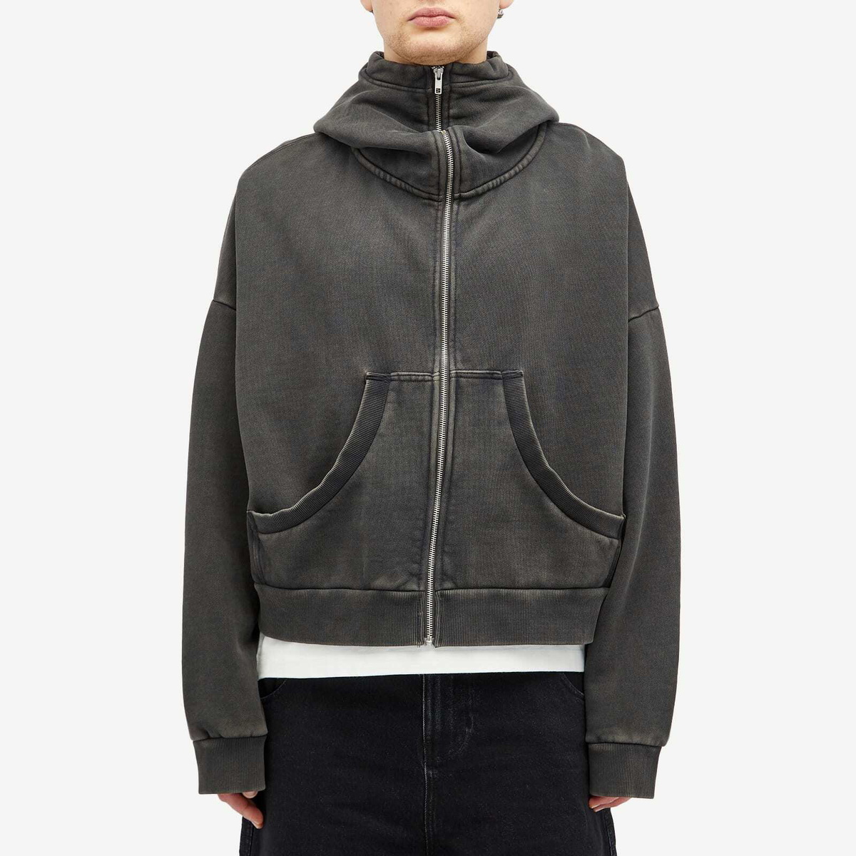 【Entire Studios】 FULL ZIP HOODIE BLACK S Entire Studios Black Full Zip Hoodie Entire Studios