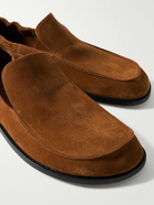 LOEWE - Flex Suede Loafers - Brown