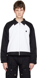 Youths in Balaclava White Raglan Sleeve Jacket