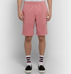 Stüssy - Stock Loopback Cotton-Jersey Shorts - Pink