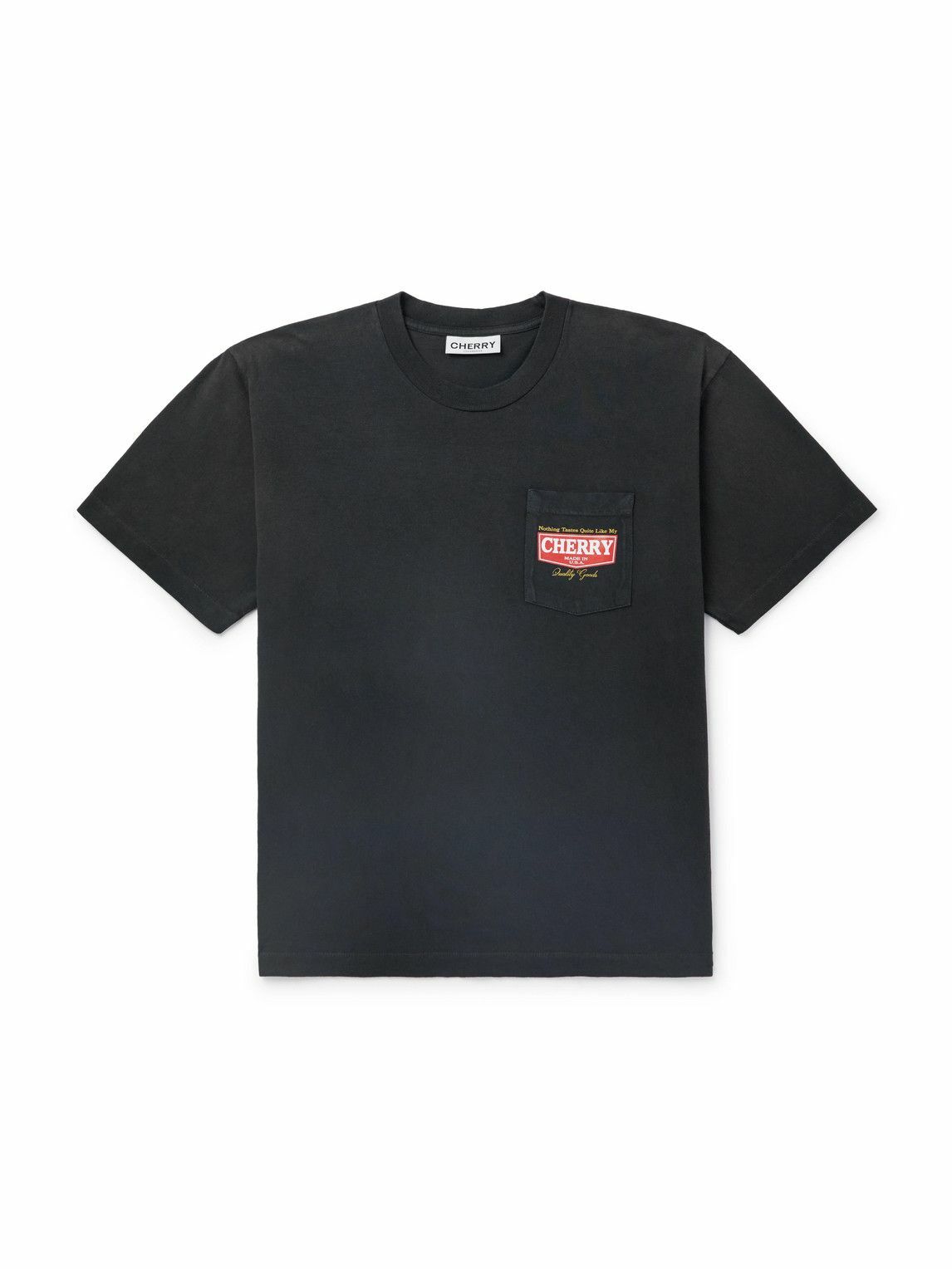 CHERRYLA ロゴプリントコットンジャージーTシャツ CHERRYLA ロゴプリントコットンジャージーTシャツ (CHERRY LA/T
