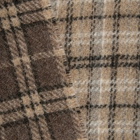 mfpen Men's Wool Scarf in Brown Double Faced Check 