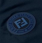 Fendi - Slim-Fit Logo-Print Cotton-Jersey T-Shirt - Navy