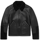 Mr P. - Shearling-Lined Leather and Suede Jacket - Men - Black