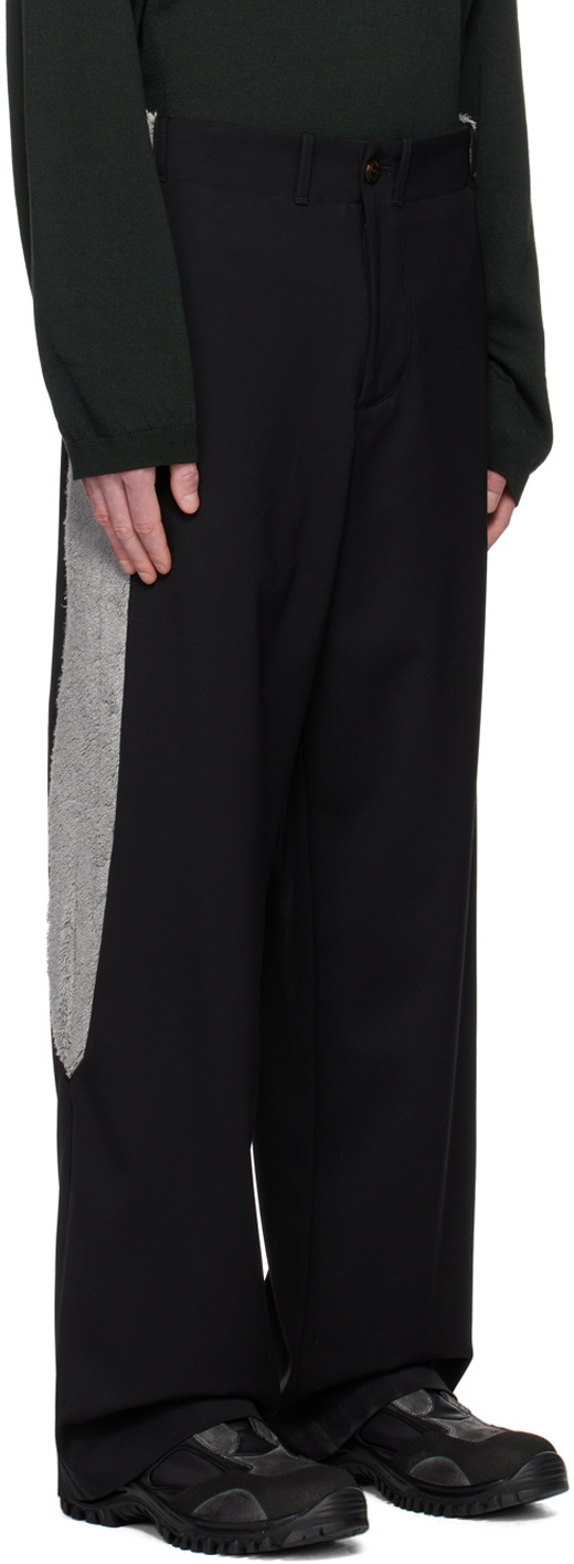パンツ KIKO KOSTADINOV 23ss TONKIN CONTRAST Kiko Kostadinov Black Tonkin Contrast Trousers Kiko Kostadinov