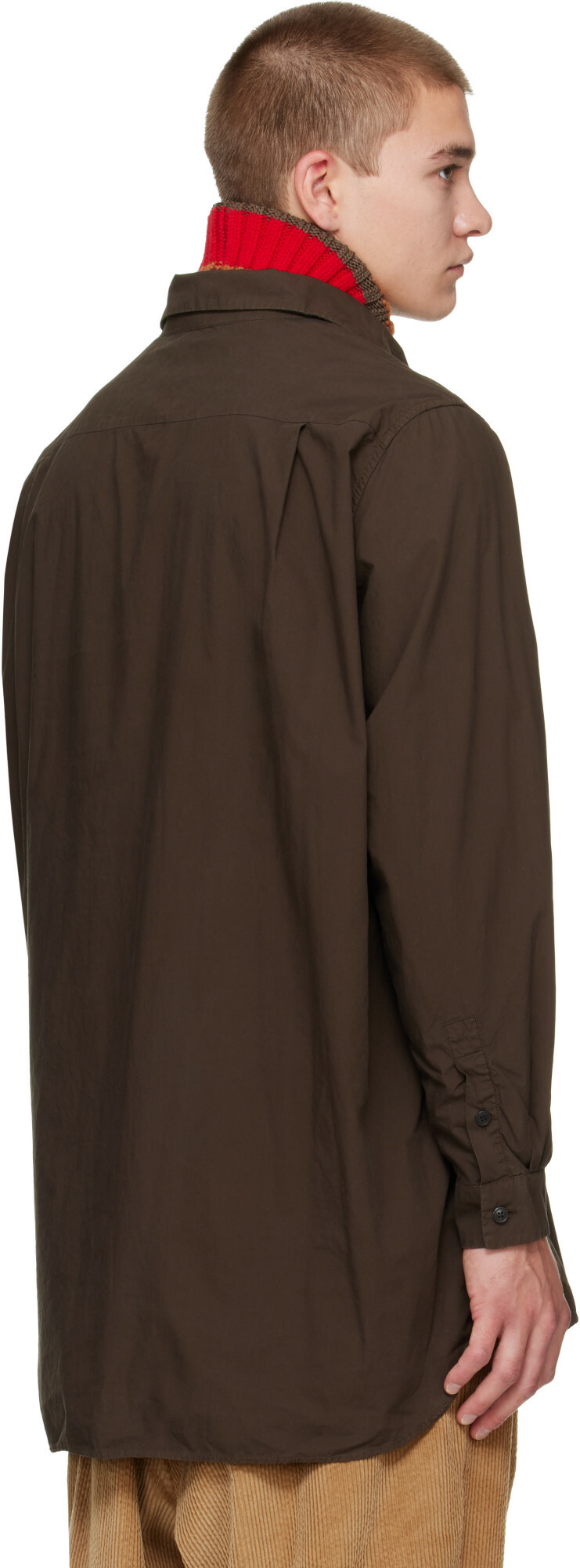 CASEY CASEY Brown Ikla Pocket Shirt