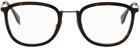 Fendi Brown & Tortoiseshell Rectangular Glasses