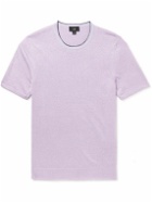 Dunhill - Linen and Silk-Blend T-Shirt - Purple