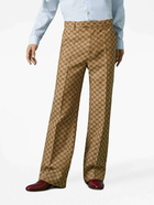 GUCCI - Gg Supreme Linen Trousers