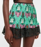 Paco Rabanne - High-rise floral jersey shorts