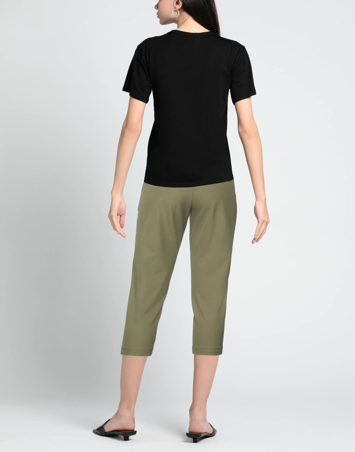 Manila Grace Womens Pants Military in Green